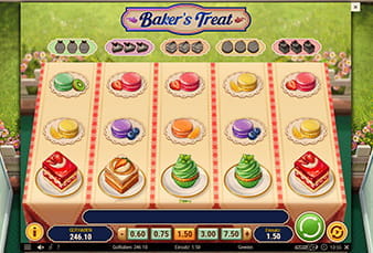 Das Bild zeigt den Slot Bakers Treats bei MagicRed.