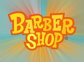 The Barber Shop Uncut slot game logo.