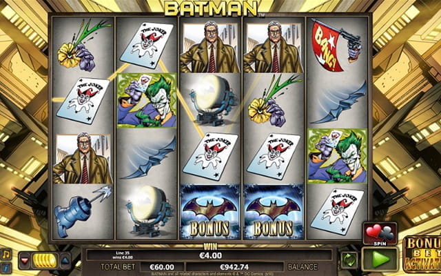 A slots game based on the ever popular Batman