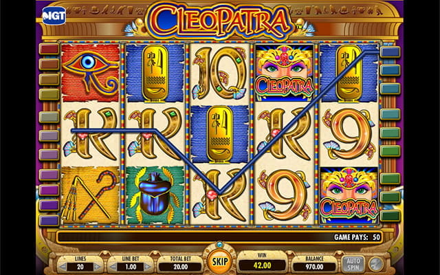 One of IGT's most popular games; Cleopatra