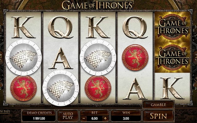 Enjoy the insanely popular HBO TV series Game of Thrones in slot format!