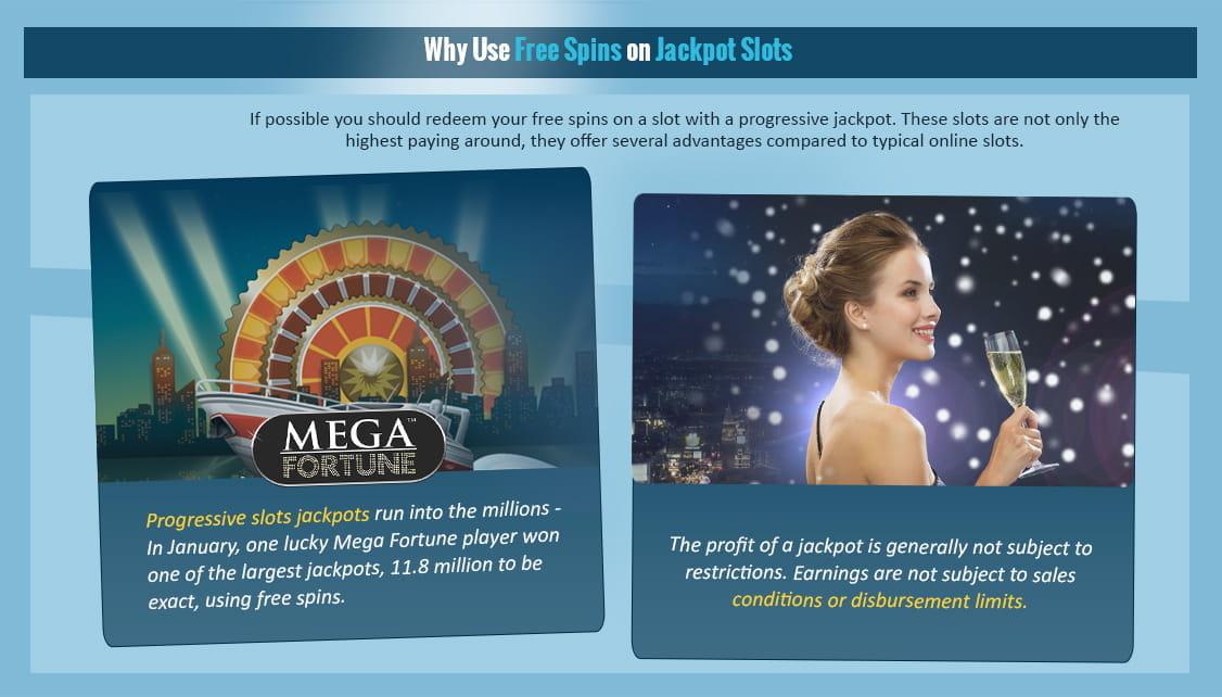 The two main advantages of jackpot slots; winnings into the millions and no turnover requirements