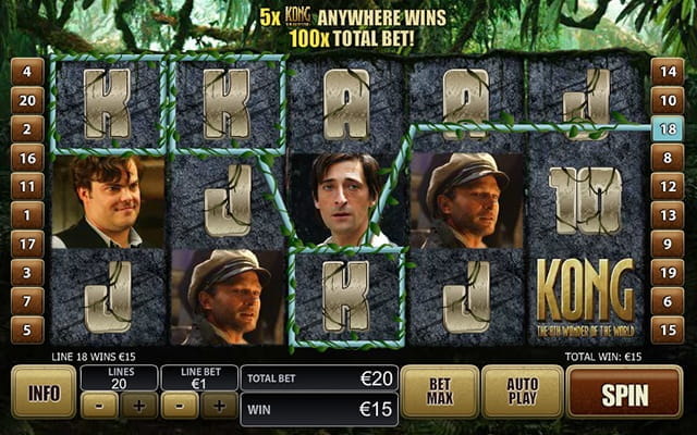 King Kong on the Empire State Building in Playtech's online slot
