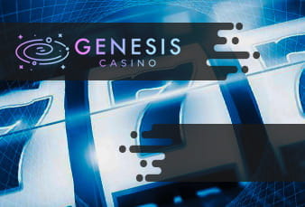 The Genesis Casino landing page with scanable QR code