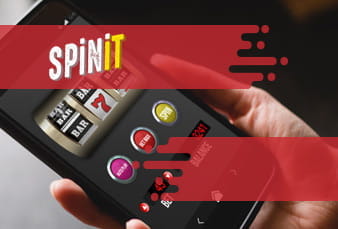 A Spinit casino image along with scanable QR code.