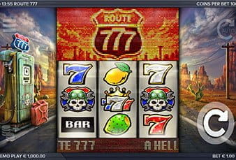 The mobile slot Route 777 at bwin casino