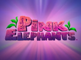 The Pink Elephants slot game logo.