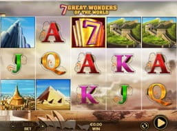 a preview of the 7 Great Wonders slot at 888casino