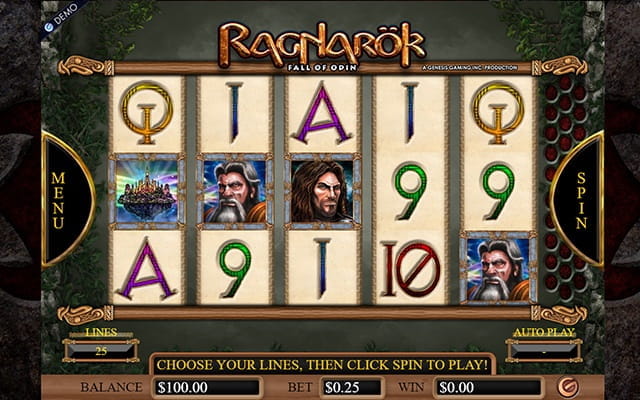 A preview of the Raganarök video slot.