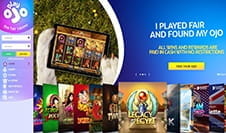 The PlayOJO casino homepage