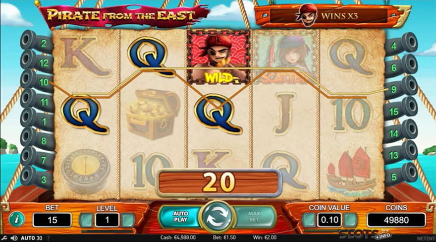 Top 10 Pirate Slots Pirate from the East