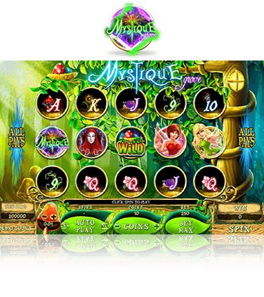 The Mystique Grove slot game in action