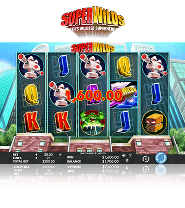 Super Wilds slot game in action