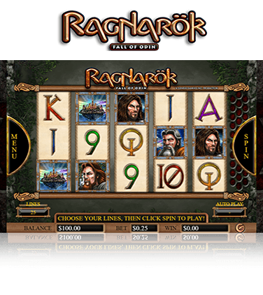 Ragnarok slot game view in action