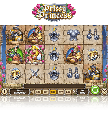 In-game view of Prissy Princess slot