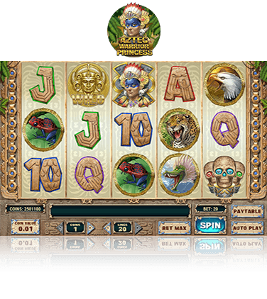 In-game view of Aztec Warrior Princess slot