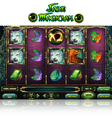 In-game view of the Jade Magician slot