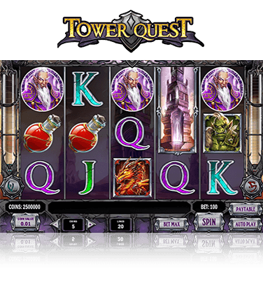 In-game view of Tower Quest slot