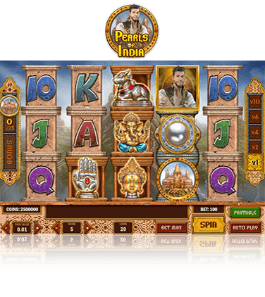 In-game view of Pearls of India slot