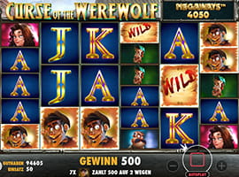 Großer Gewinn an dem Curse of the Werewolf Spielautomaten