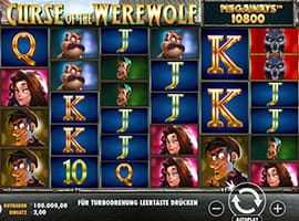 Der Curse of the Werewolf Megaways Spielautomat