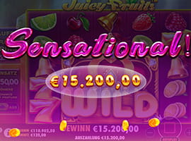 Ein ansehnlicher Gewinn an der Juicy Fruits Maschine