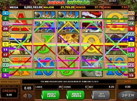 Gewinnlinien Mega Moolah Slot