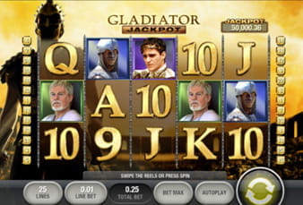 Gladitor Jackpot Spielautomat für Mobilgeräte