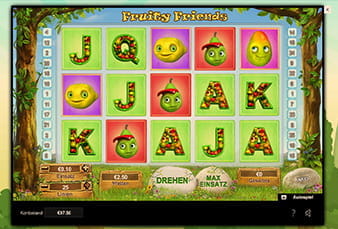 Das Bild zeigt den Slot Fruity Friends bei mr.play.