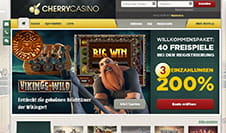 Die Homepage von Cherry Casino