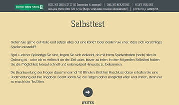 Der Selbsttest der Webseite check-dein-spiel.de