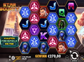 Ein ansprechender Gewinn an der Star Bounty Maschine