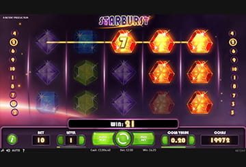 Starburst Gewinnlinien