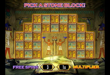 Das Vor-Bonus Level bietet bis zu 25 Freispiele und 6X Multiplikatoren an