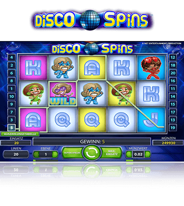 NetEnt Disco Spins Spiel