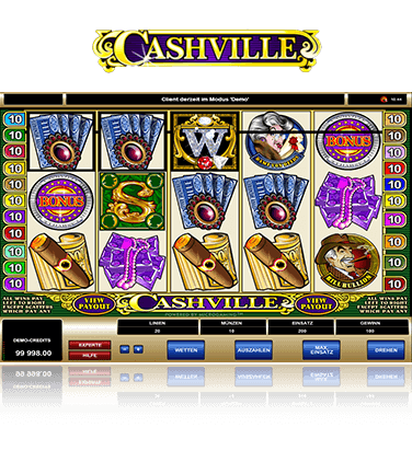 Microgaming Cashville Spiel
