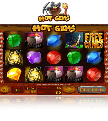 Hot Gems Spiel