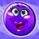 Das Bild zeigt einen violetten Bonbon.