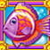 Das Bild zeigt einen lila Fisch.