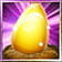 Das Bild zeigt ein goldenes Ei.