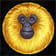 Das Bild zeigt einen gelben Affen