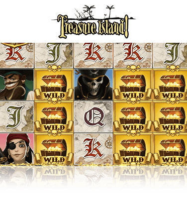 Der Spielablauf des Slots Treasure Island.