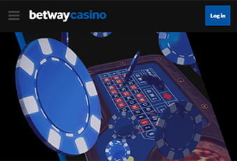 Imagen de inicio de Betway casino móvil.