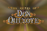 Carátula de la slot The Riches of Don Quixote con los personajes de Don Quijote y Sancho Panza con un molino de fondo.