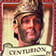 El personaje de Centurion de la película Life of Brian. Hay un rótulo en la parte inferior con Centurion escrito en letras marrones.