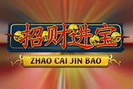 Carátula del Zhao Cai Jin Bao con un emperador Chino sosteniendo una olla llena de monedas de oro.