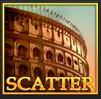 El símbolo scatter está representado por el Coliseo romano.