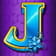 Símbolo de una J azul sobre un fondo morado.