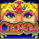 Los ojos de la reina Cleopatra son el comodín y el logo del título.