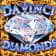 Diamantes con el logo del juego Da Vinci Diamonds.